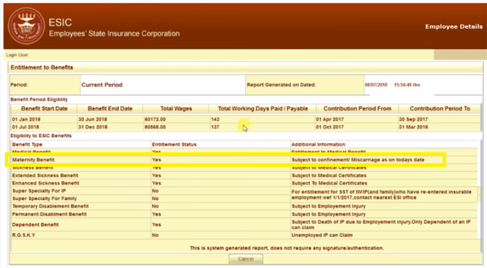 esic benefits