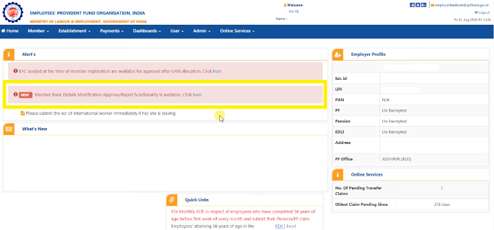 epf kyc approval