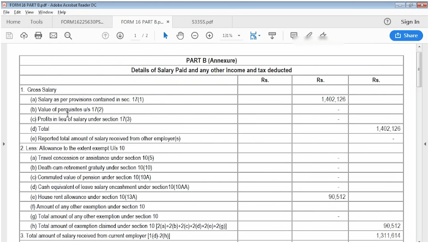 income tax return filing