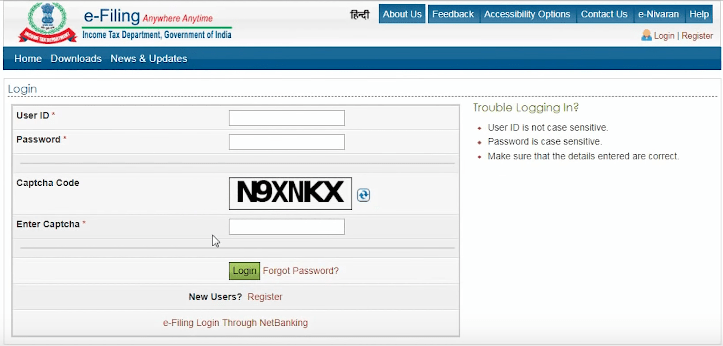 income tax return filing