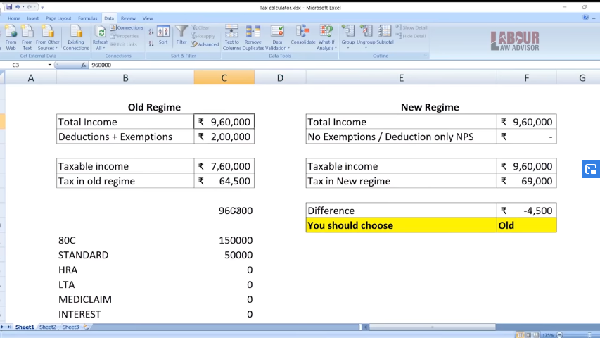 new tax rates