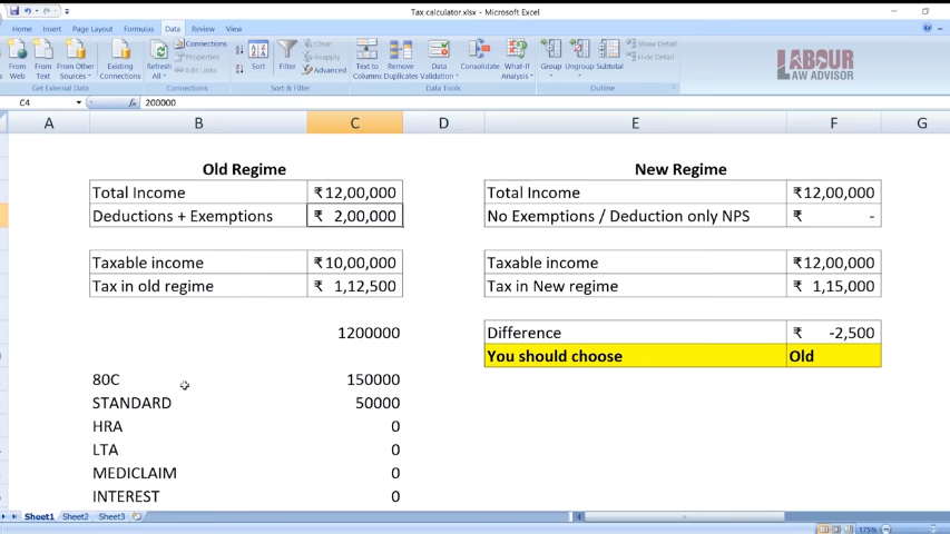 new tax rates