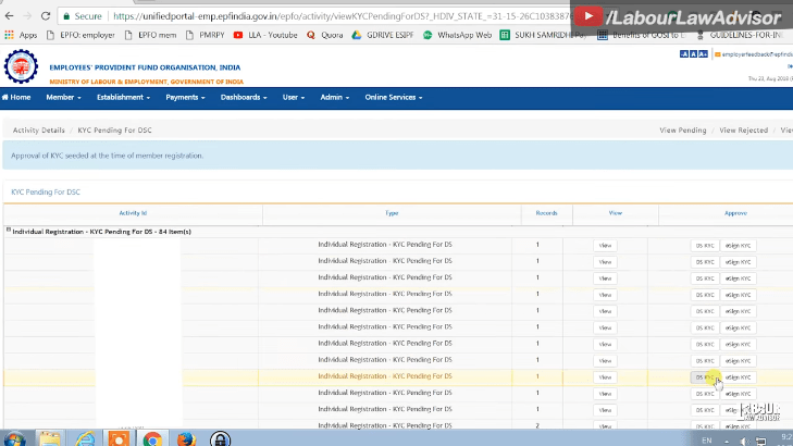 EPF kyc approval