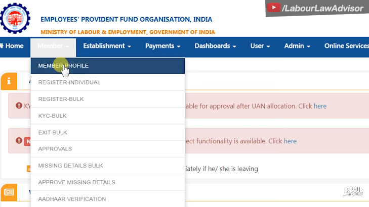 EPF kyc approval