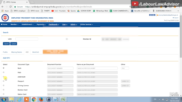 EPF kyc approval