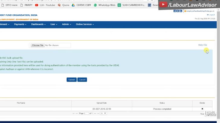 EPF kyc approval