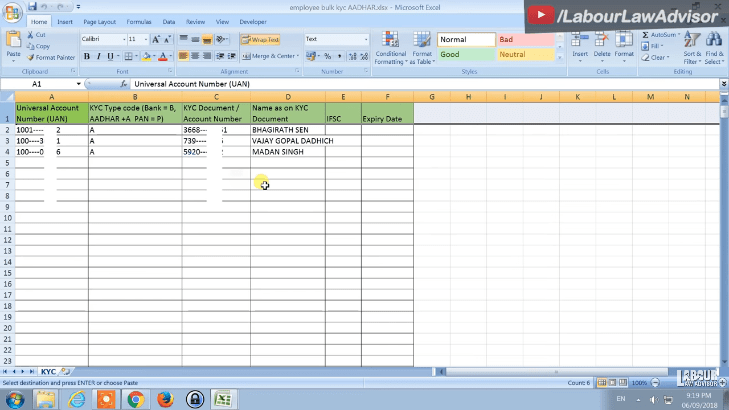 EPF kyc approval